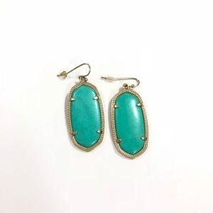 Kendra Scott teal Elle earrings